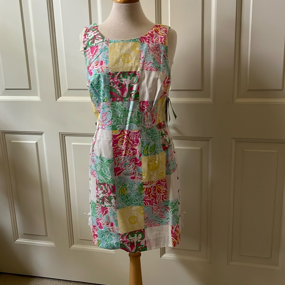 Lilly Pulitzer size 10 Delia shift in State Patch NWT